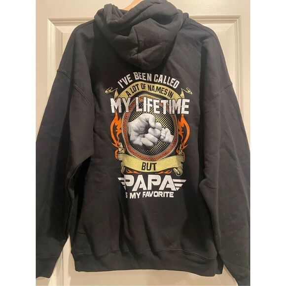 Papa is My Favorite Name Hoodie size XL - Picture 1 of 3